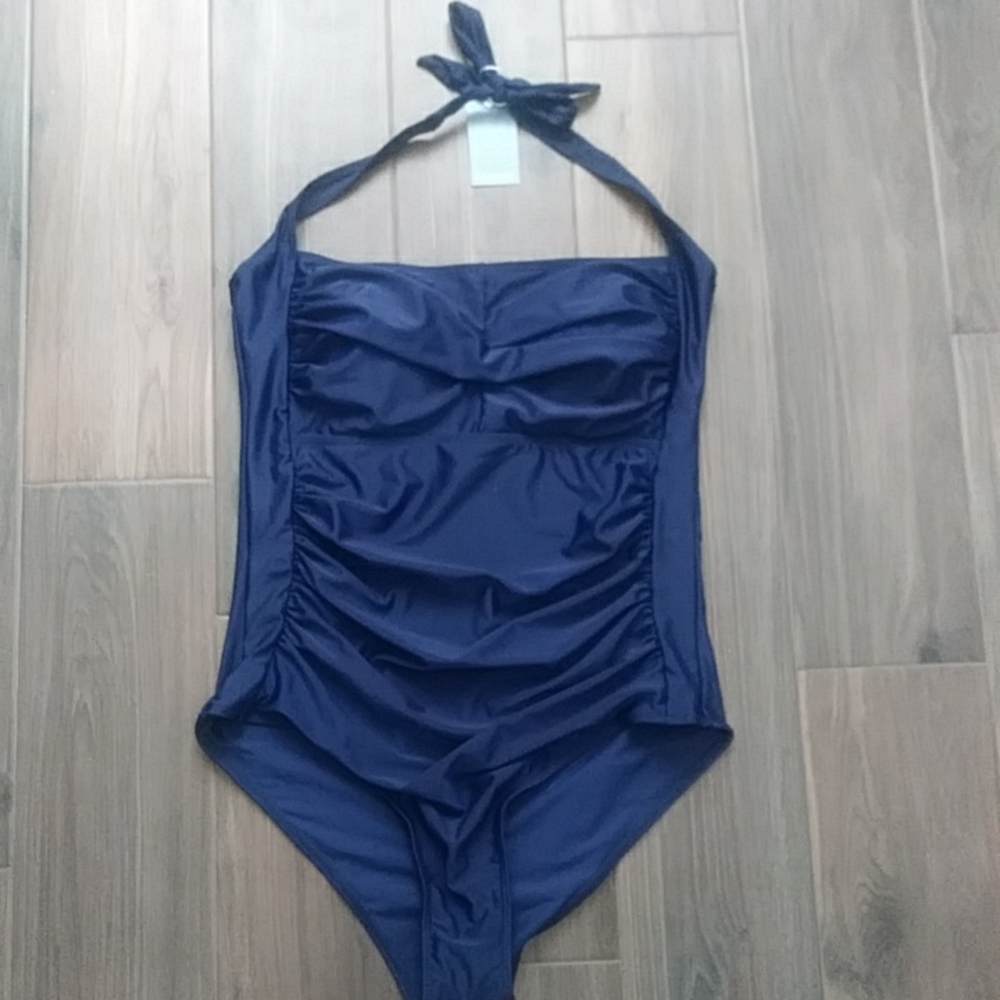 Smismivo Navy Blue Tummy Controlled Swimsuit XL